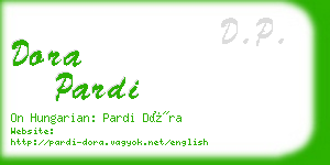 dora pardi business card